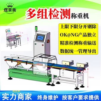 YJH-GS流水线检重秤 动力滚筒式在线复检称重机