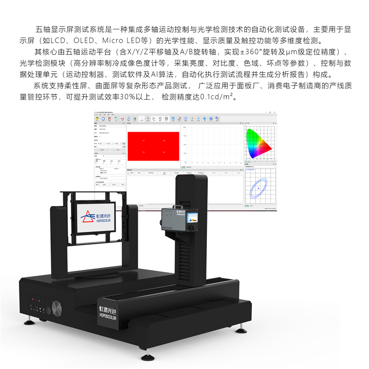 HPDMS五轴显示屏测试系统