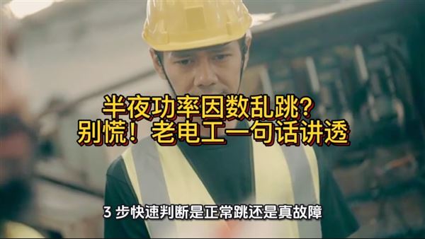 半夜功率因数乱跳？别慌！老电工一句话讲透