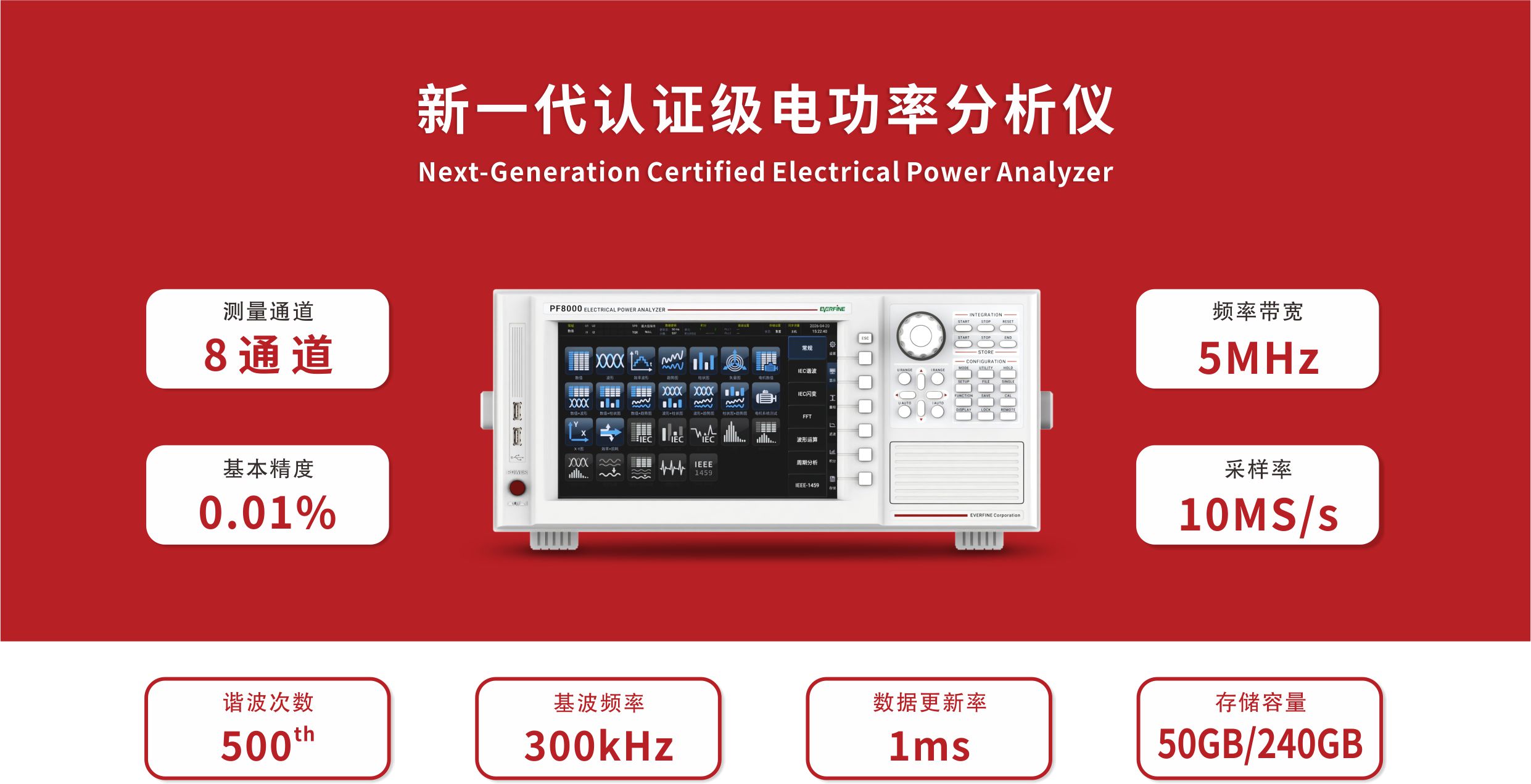 远方PF8000电功率分析仪——AI数据中心服务器电源能效测量解决方案