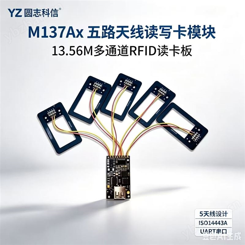 M137Ax 系列5天線讀寫卡模塊